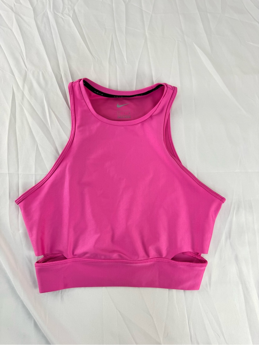 Nike Hot Pink Performance Tank Top with cut outs